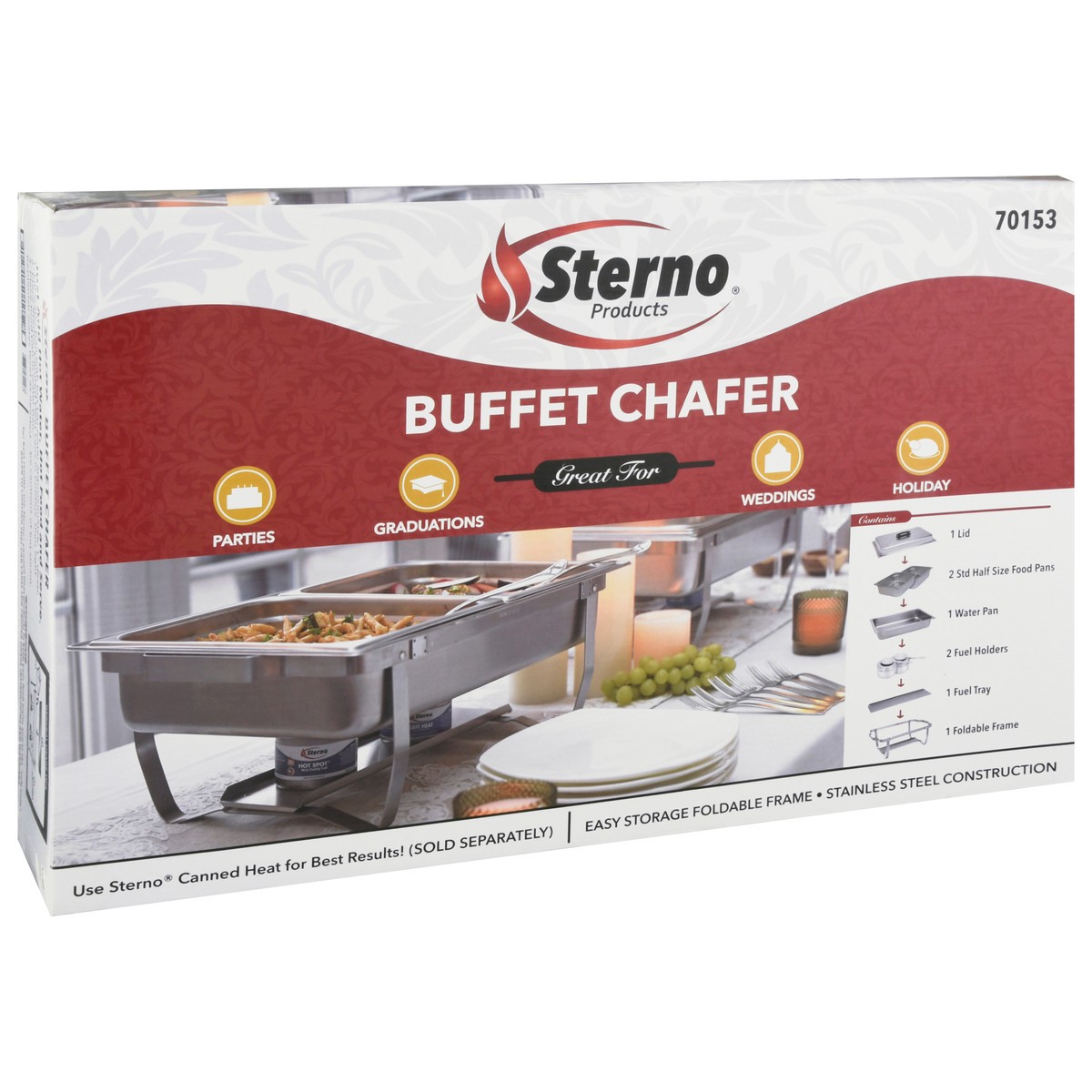 slide 5 of 11, Sterno Buffet Chafer, 1 ct