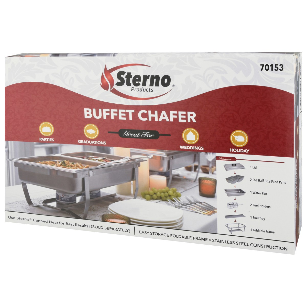 slide 2 of 11, Sterno Buffet Chafer, 1 ct