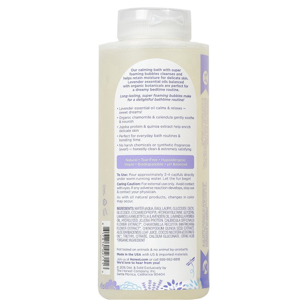 slide 2 of 3, The Honest Company The Honest Co. Honest Bubble Bath Dreamy Lavender, 12 oz