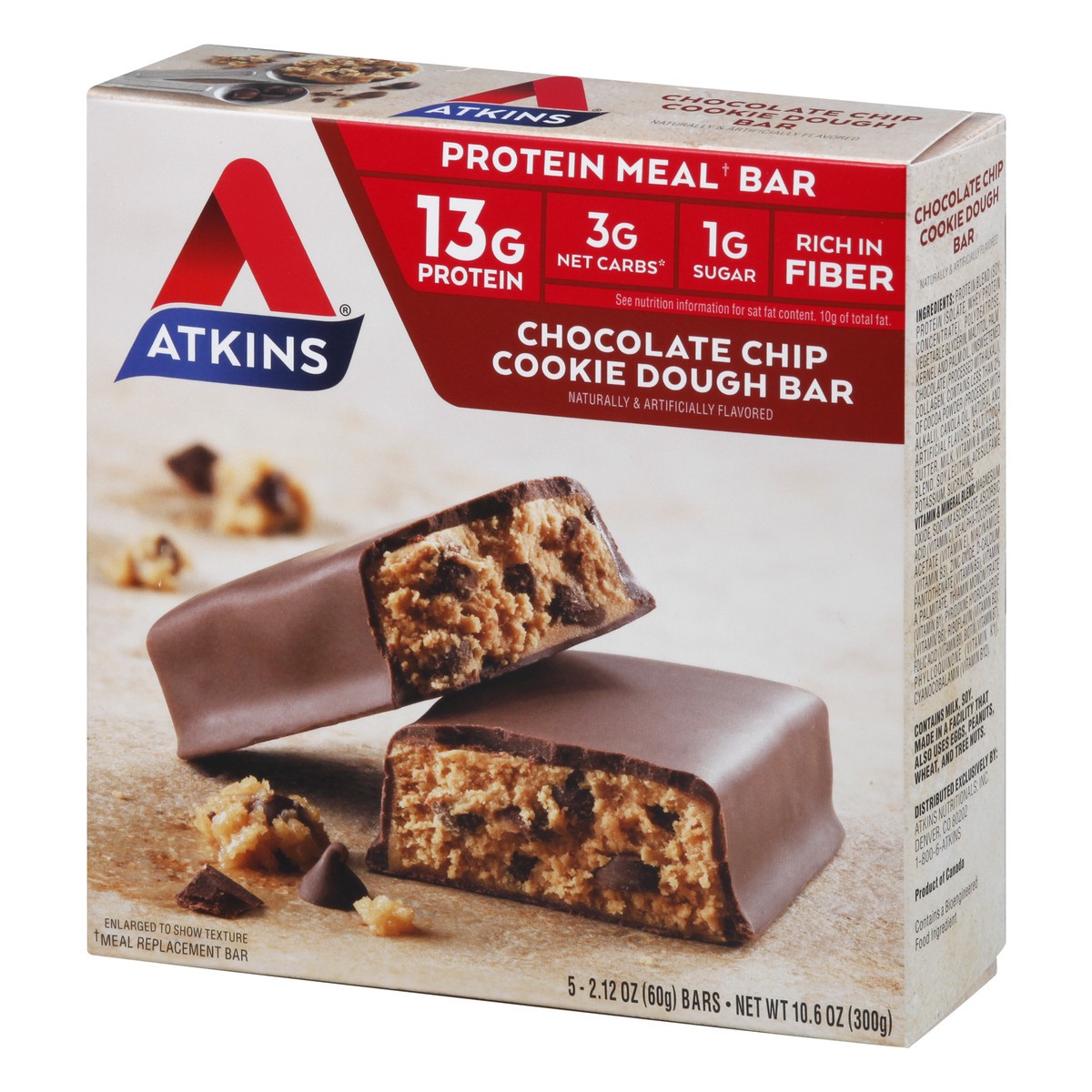 slide 3 of 9, Atkins Protein Meal Bar, 5 ct