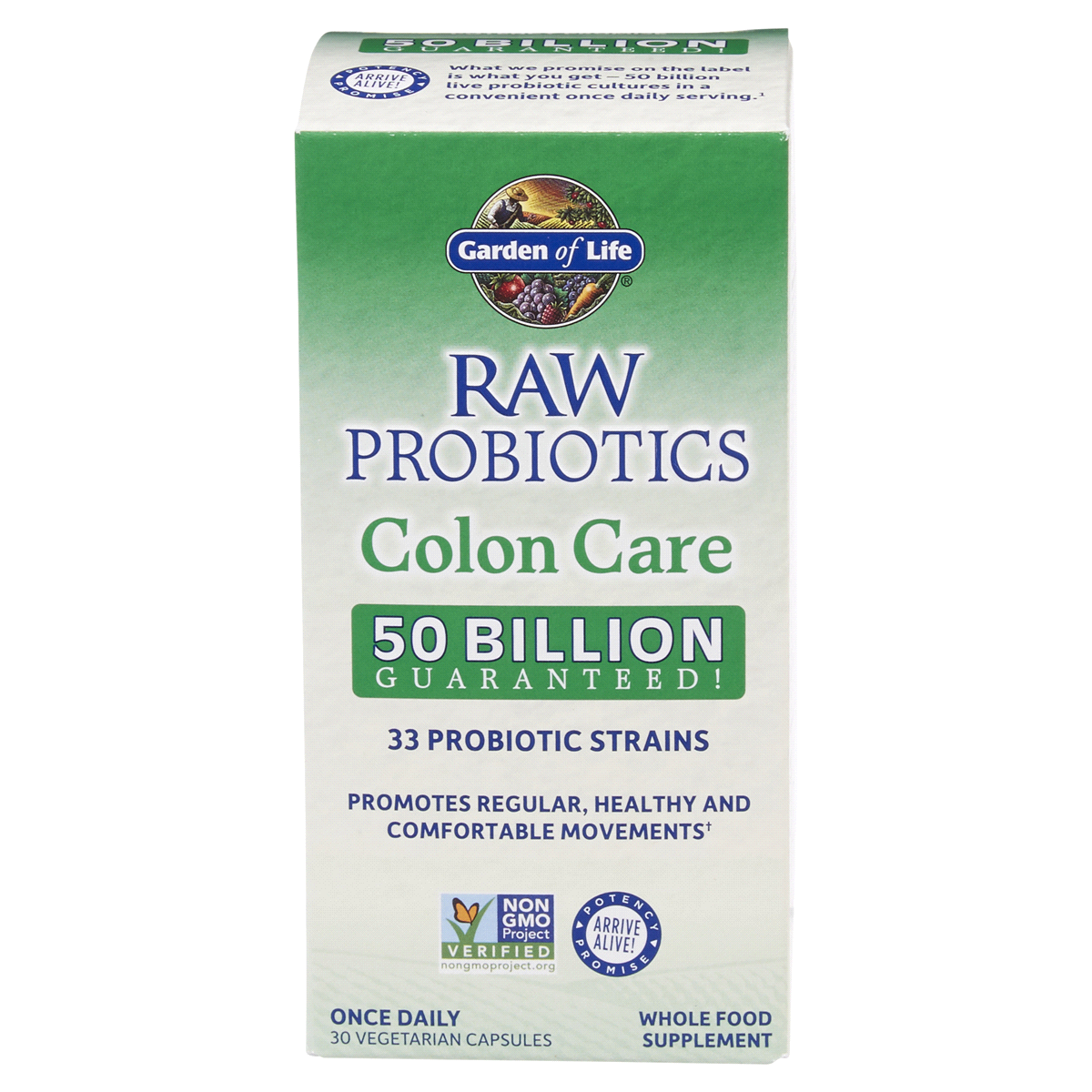 slide 1 of 29, Garden of Life Raw Probiotics Colon Care, 30 ct
