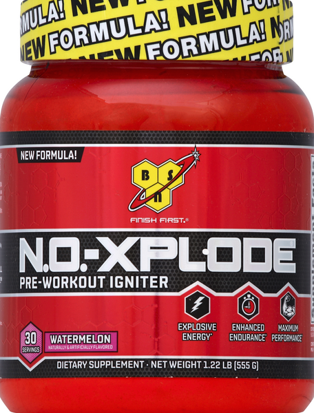 slide 1 of 1, BSN N.O. Xplode Pre Workout Igniter, Watermelon, 1.22 lb