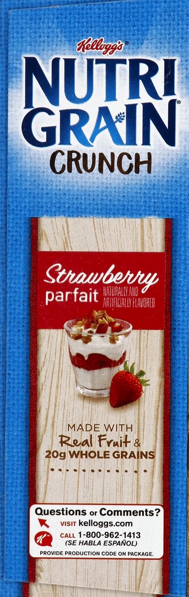 slide 3 of 6, Kellogg's Nutri Grain Crunch Strawberry Parfait Breakfast Bars 10 ct Box, 5 ct; 1.48 oz