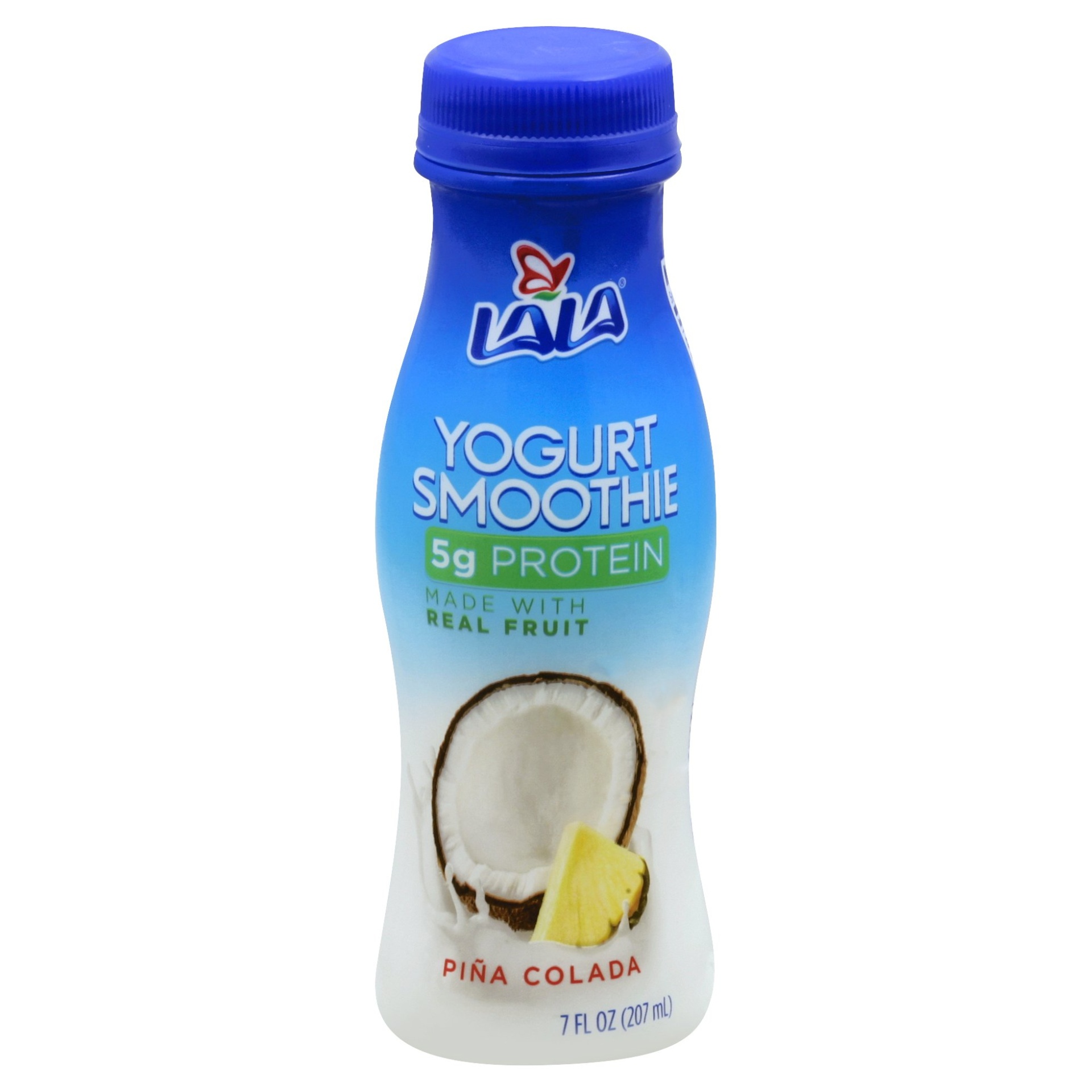 slide 1 of 6, LALA Piña Colada Yogurt Smoothie Bottle, 7 fl oz
