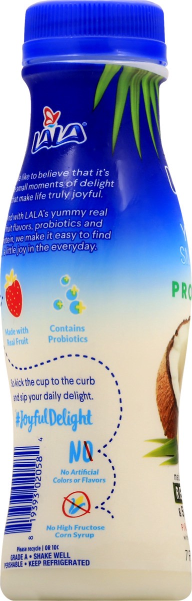 slide 3 of 11, LALA Pina Colada Yogurt Smoothie 7 oz , 7 fl oz