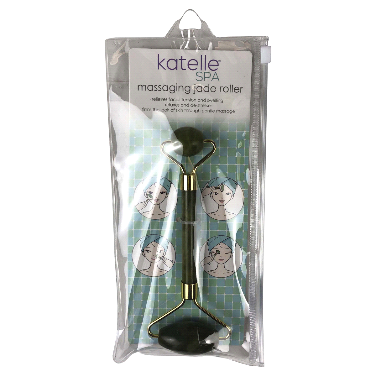 slide 1 of 5, Katelle Kat Massag Jade Roll, 1 ct