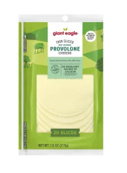 Giant Eagle Not Smoked Thin Sliced Provolone Cheese