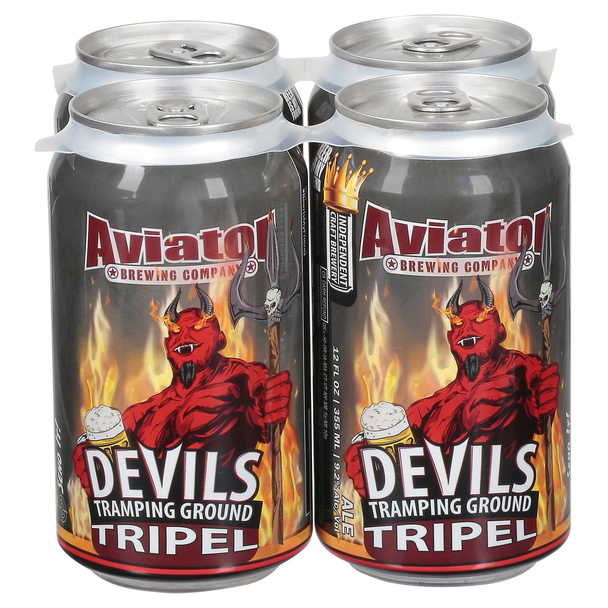slide 5 of 11, Aviator Brewing Co. Tripel Devils Tramping Ground Beer 4 - 12 fl oz Cans, 4 ct