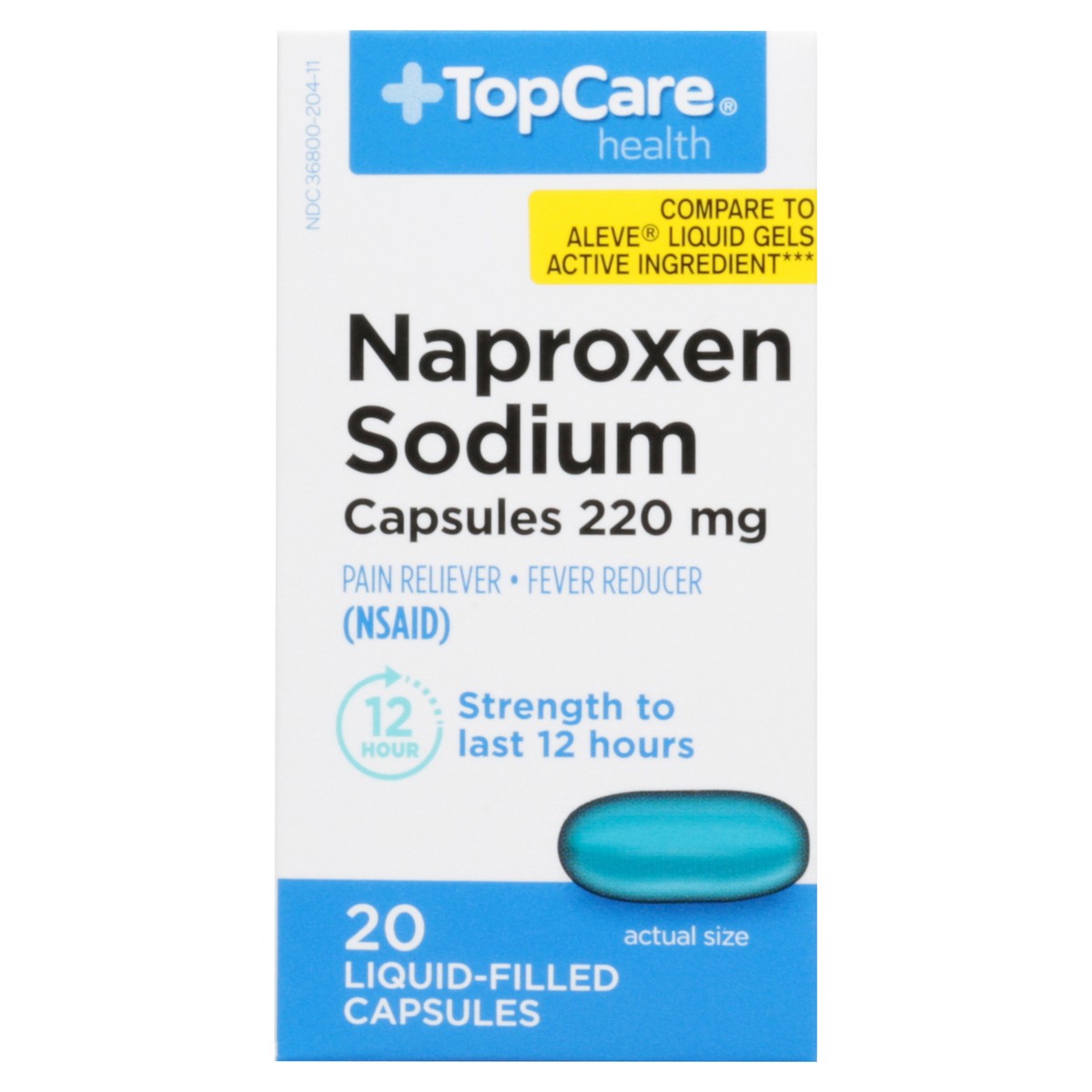 slide 5 of 16, TopCare TOP CARE Topcare Naproxen Liquidgels, 20 ct