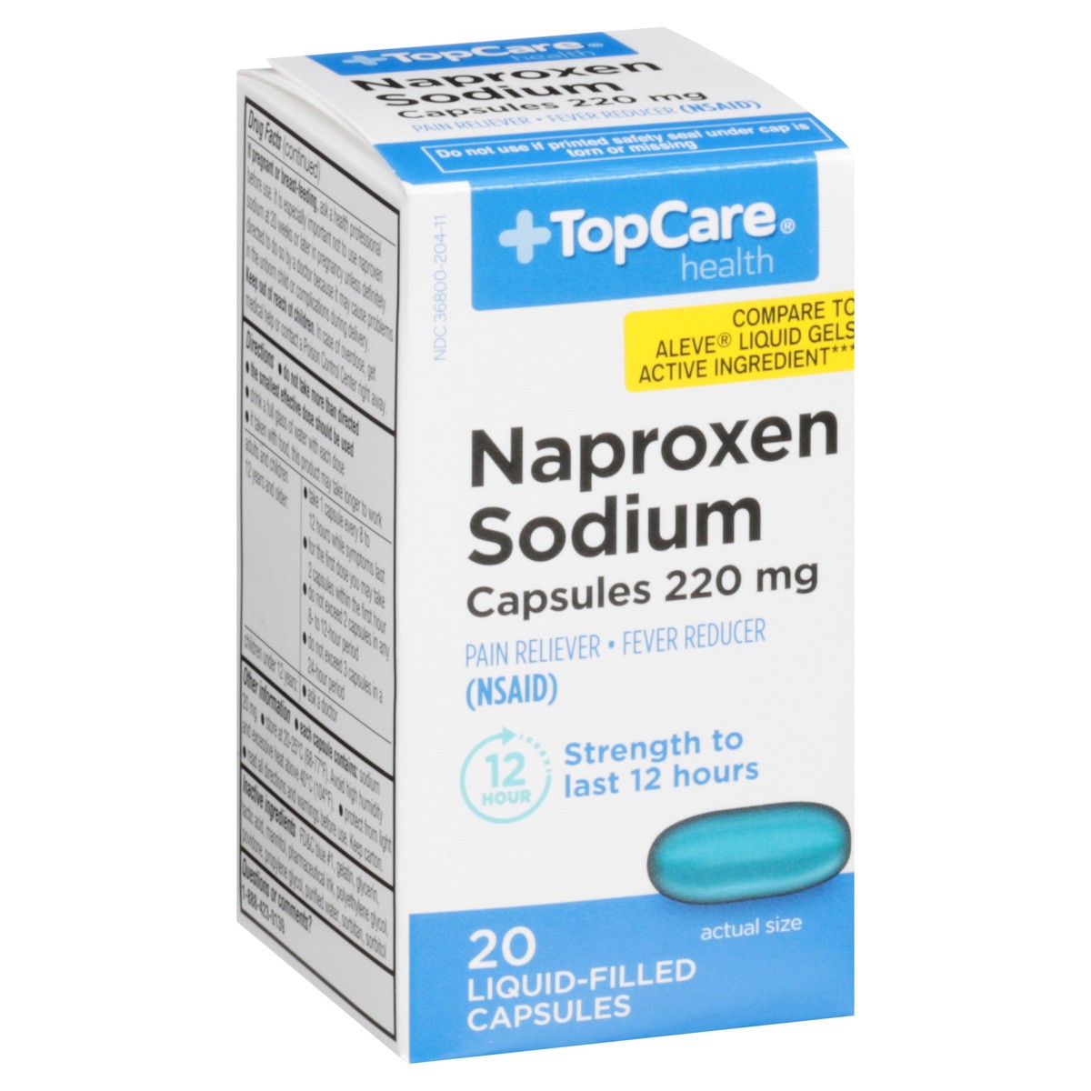 slide 7 of 16, TopCare TOP CARE Topcare Naproxen Liquidgels, 20 ct