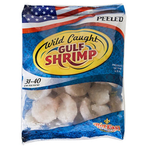 slide 1 of 1, Big Easy Foods Uncooked Wild Caught Gulf Shrimp, 1 lb