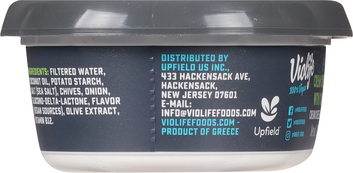 slide 11 of 11, Violife Just like Cream Cheese - with Chives, Dairy-Free Vegan 7.05 oz Tub, 7.05 oz