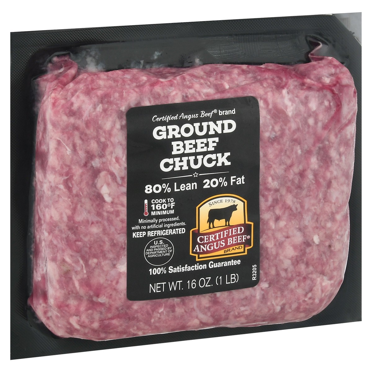 slide 2 of 9, Certified Angus Beef 80%/20% Chuck Ground Beef 16 oz, 16 oz
