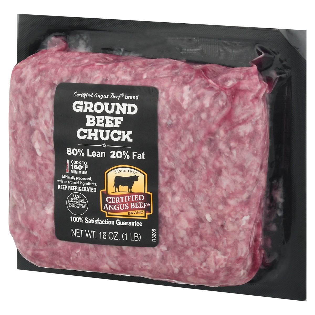 slide 6 of 9, Certified Angus Beef 80%/20% Chuck Ground Beef 16 oz, 16 oz