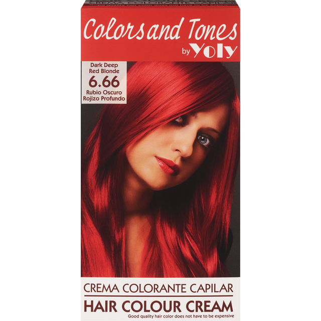 slide 1 of 1, Yoly Colors&Tones Permanent Hair Colour Cream #6.5Dkblndmahg, 1 ct