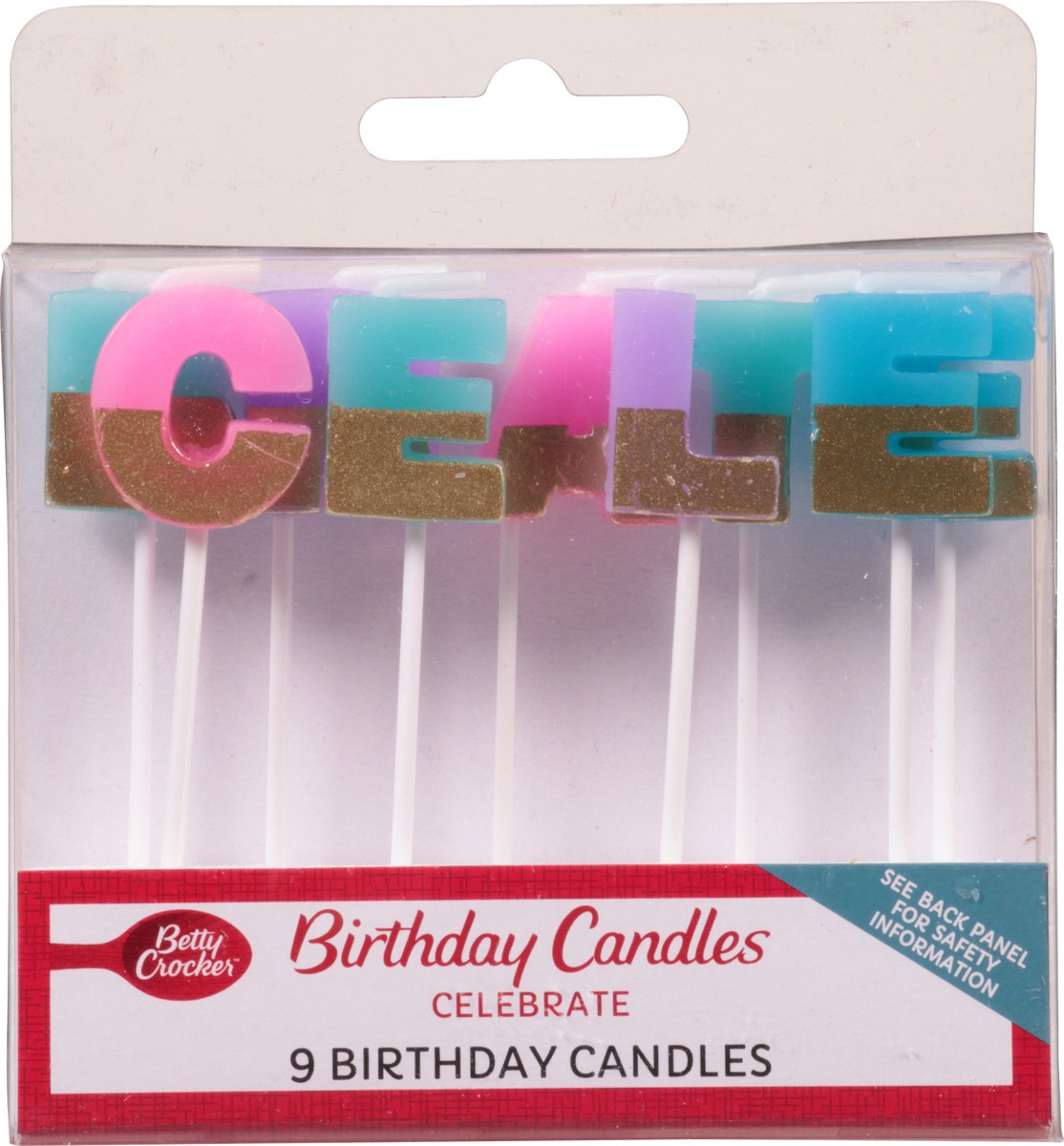 slide 4 of 9, Betty Crocker Premium Celebrate Candles, 9 ct