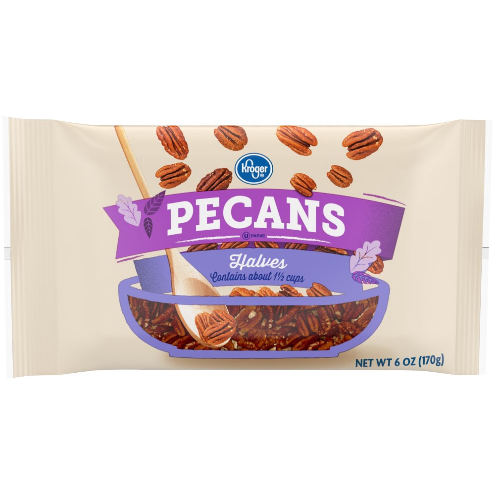 slide 1 of 5, Kroger Fancy Pecan Halves, 6 oz