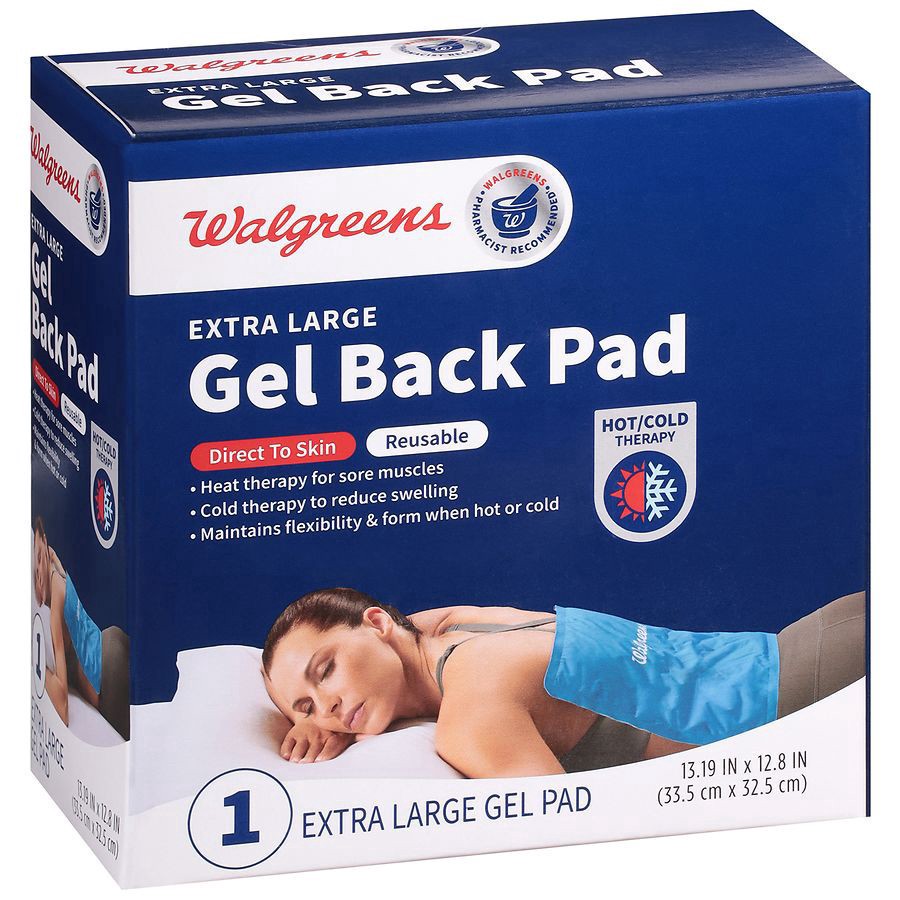 slide 3 of 3, Walgreens Reusable Hot and Cold Gel Pack Extra Large, 1 ct