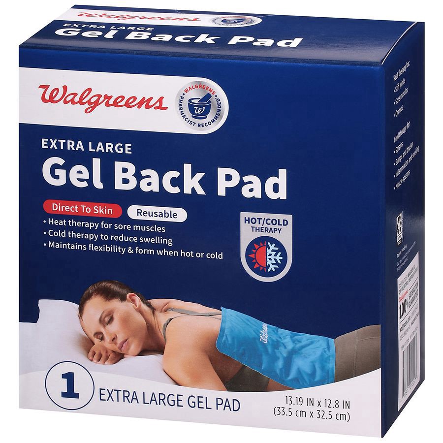 slide 2 of 3, Walgreens Reusable Hot and Cold Gel Pack Extra Large, 1 ct