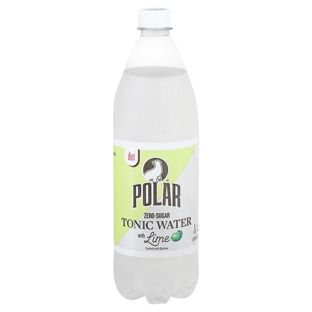 slide 4 of 13, Polar Lime Diet Tonic Water Single, 1 liter