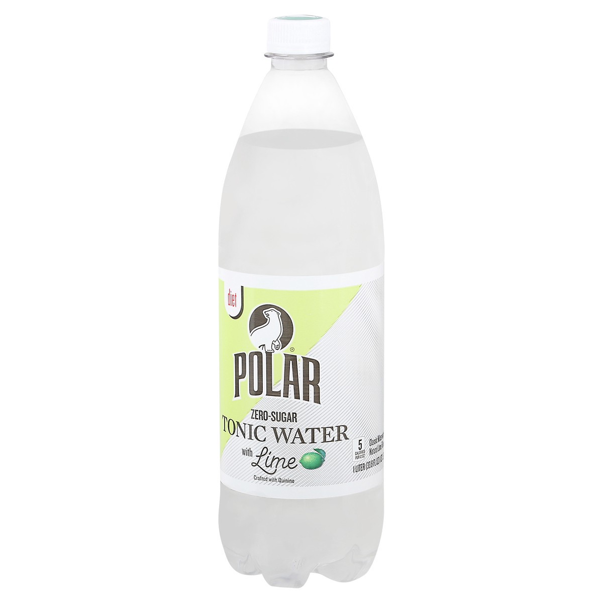 slide 9 of 13, Polar Lime Diet Tonic Water Single, 1 liter