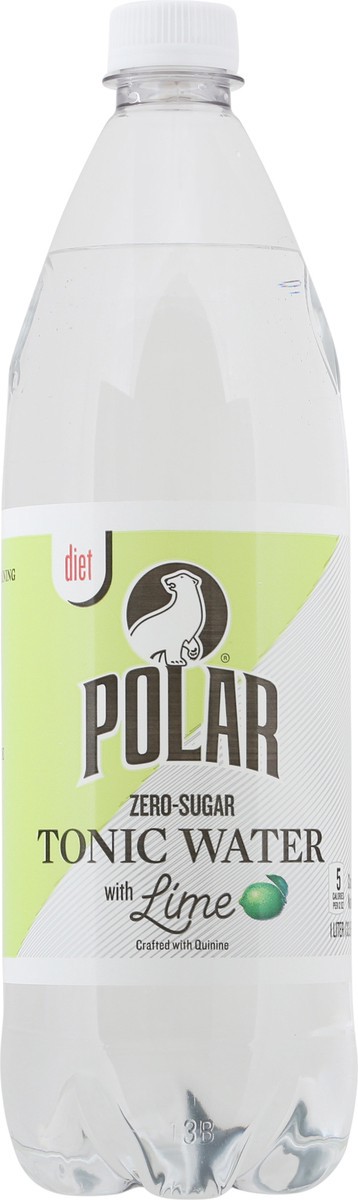 slide 1 of 13, Polar Lime Diet Tonic Water Single - 1 liter, 1 liter