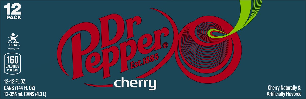 slide 5 of 7, Dr Pepper Cherry Soda - 12 ct; 12 fl oz, 12 ct; 12 fl oz