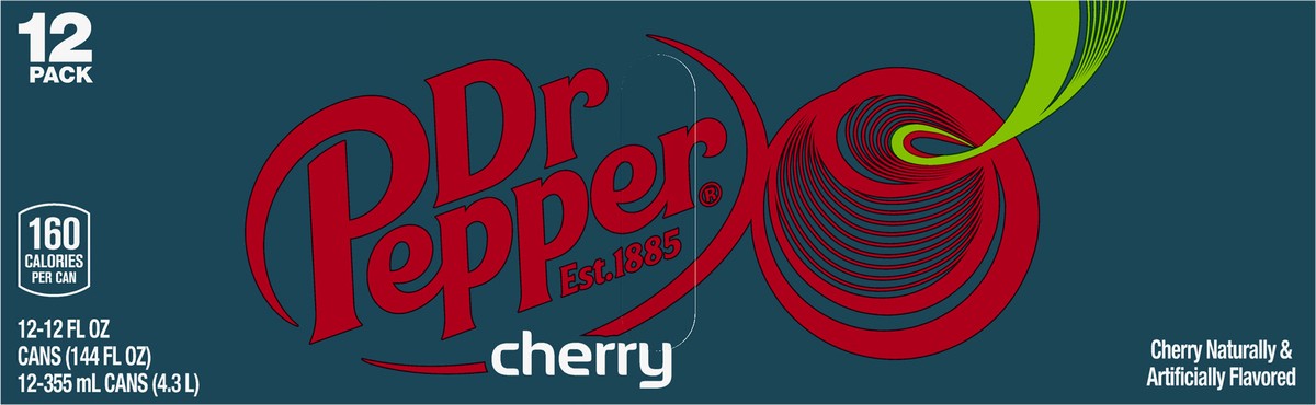 slide 6 of 7, Dr Pepper Cherry Soda - 12 ct; 12 fl oz, 12 ct; 12 fl oz