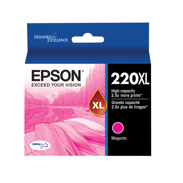 slide 1 of 1, Epson Durabrite T220Xl320-S High-Yield Magenta Ink Cartridge, 1 ct