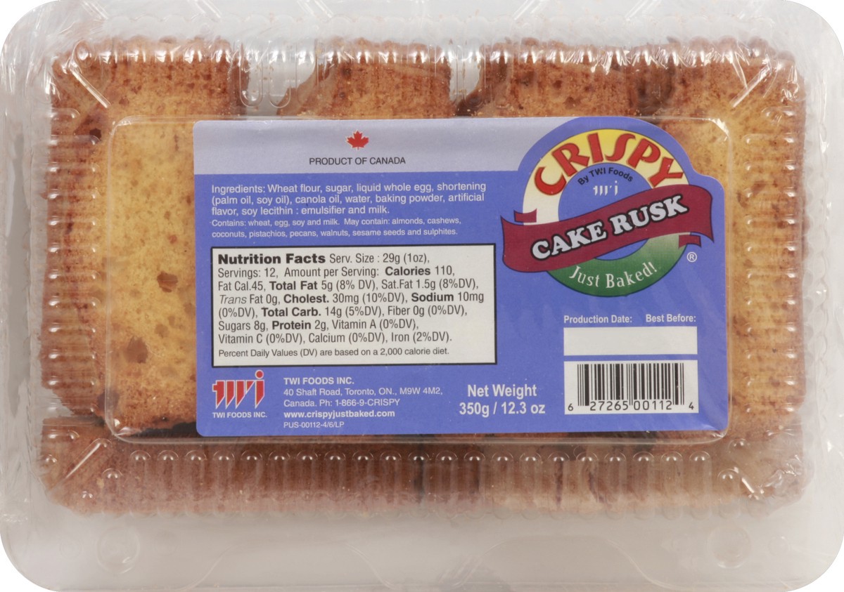slide 3 of 4, Crispy Cake Rusk 350 g, 350 g