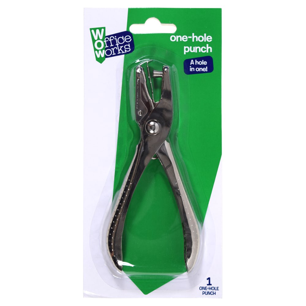 slide 1 of 2, Office Works One Hole Punch, 1 ct