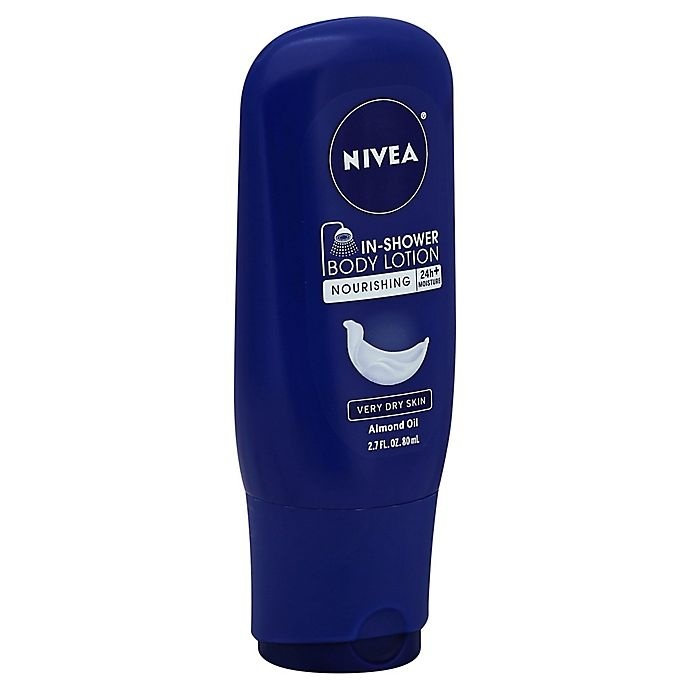 slide 1 of 1, Nivea Nourishing In-Shower Body Lotion, 2.7 fl oz