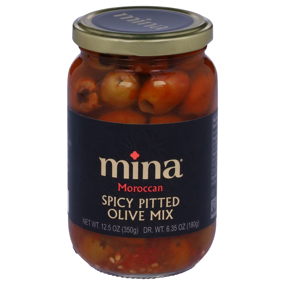 slide 12 of 14, Mina Moroccan Spicy Pitted Olive Mix 12.5 oz, 12.5 oz