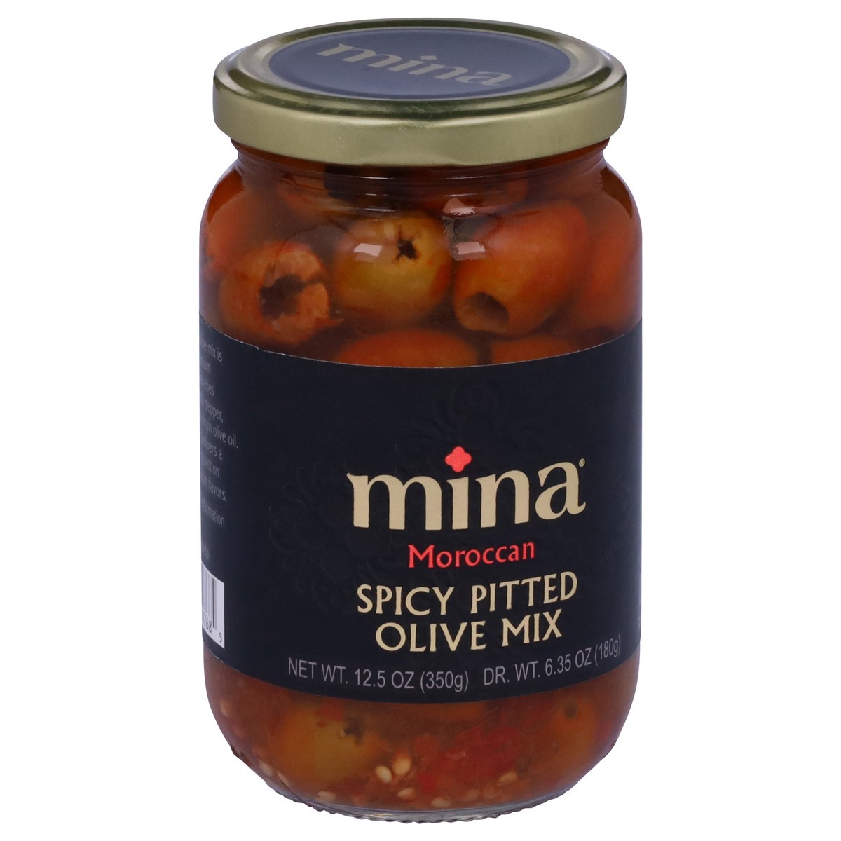 slide 10 of 14, Mina Moroccan Spicy Pitted Olive Mix 12.5 oz, 12.5 oz