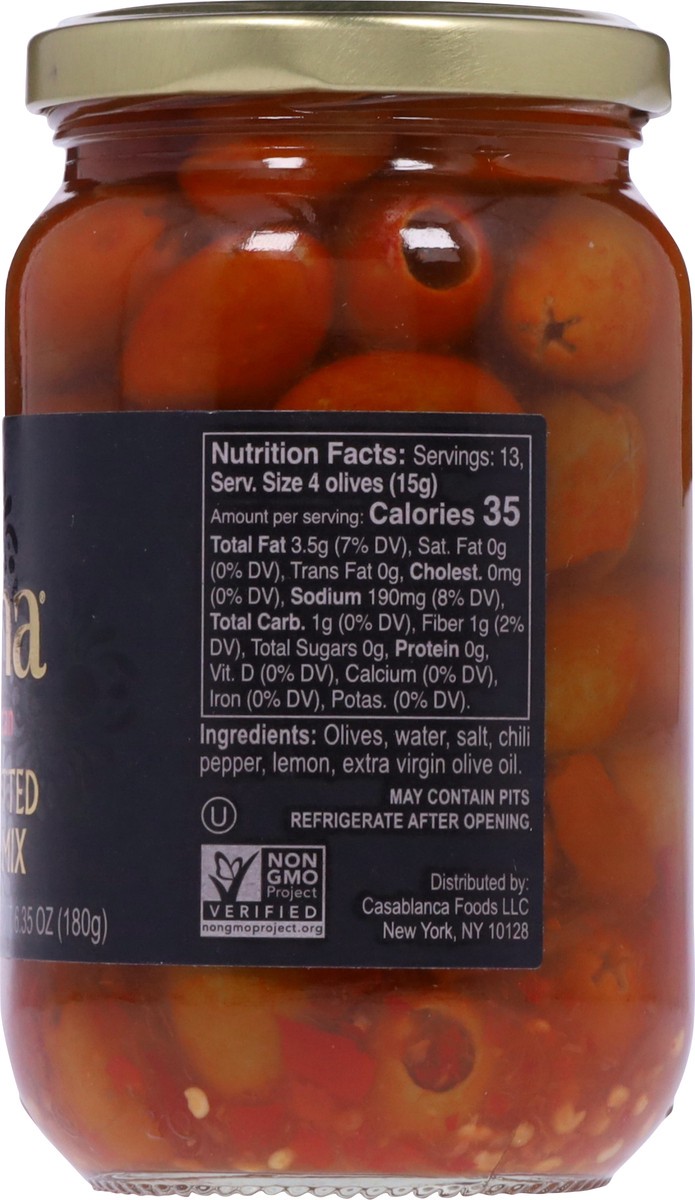 slide 9 of 14, Mina Moroccan Spicy Pitted Olive Mix 12.5 oz, 12.5 oz