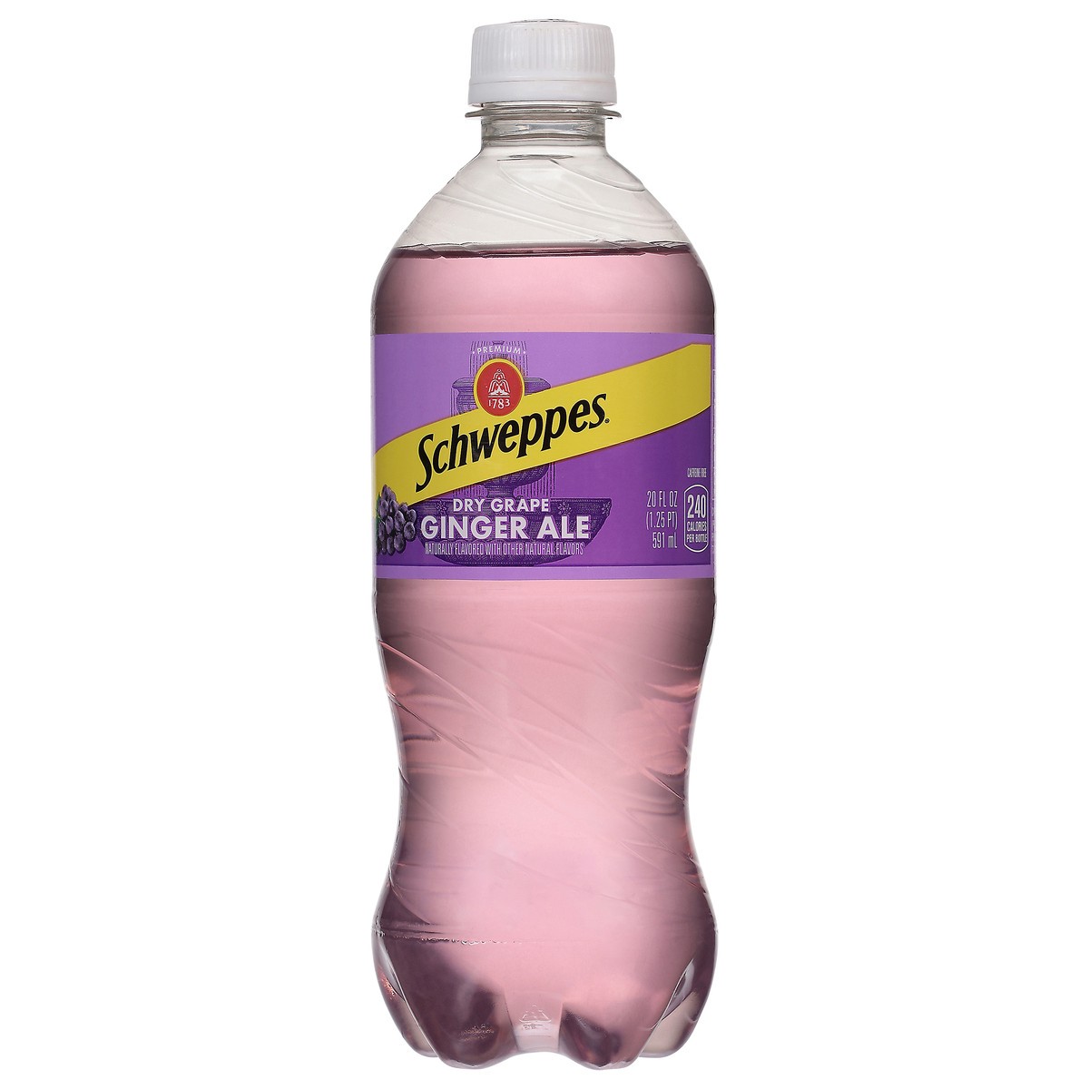 slide 2 of 4, Schweppes Dry Grape Ginger Ale - 20 oz, 20 fl oz