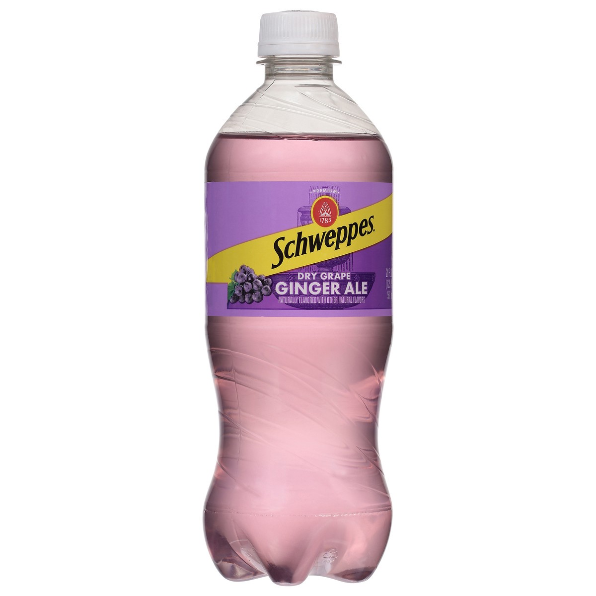 slide 4 of 4, Schweppes Dry Grape Ginger Ale - 20 oz, 20 fl oz
