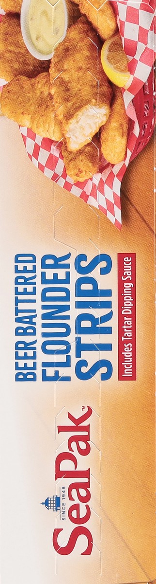 slide 3 of 14, SeaPak Beer Battered Flounder Strips 13 oz, 13 oz