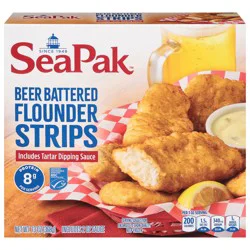 SeaPak Beer Battered Flounder Strips 13 oz