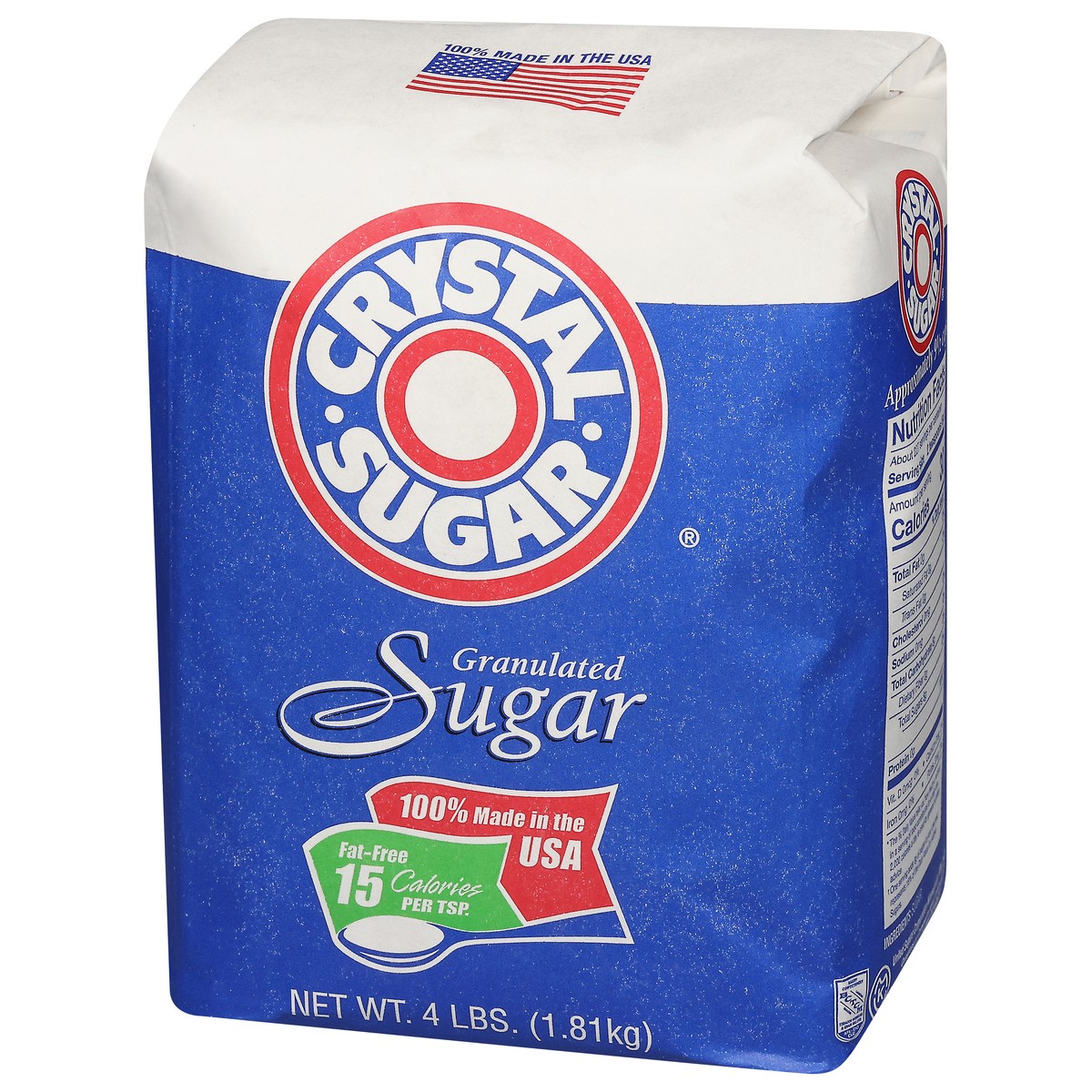 slide 4 of 4, Crystal Sugar Granulated Sugar 4 lb, 4 lb