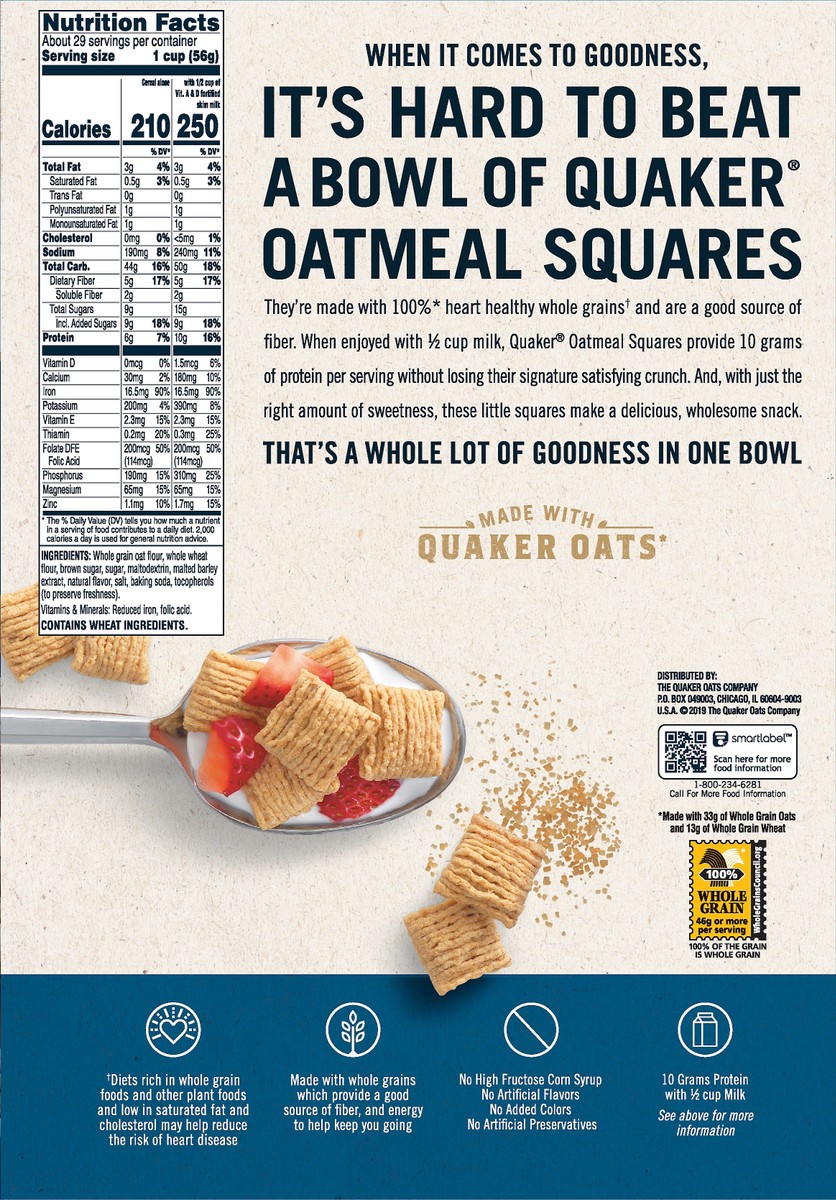 slide 2 of 5, Quaker Oatmeal Squares, 2 ct