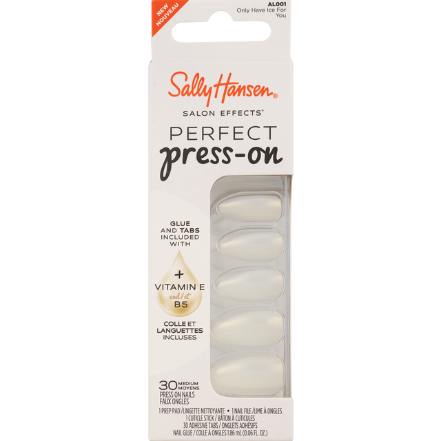 slide 1 of 1, SALLY HANSEN Sh Perfect Press On Only Have Ice For You, 1 ct