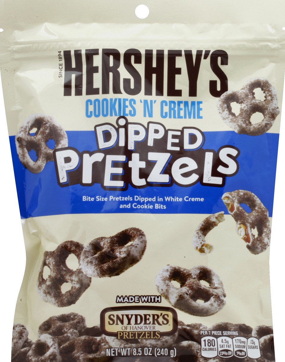 slide 2 of 2, Hershey's Cookies 'n' Creme Dipped Pretzels Bag, 8.5 oz, 8.5 oz