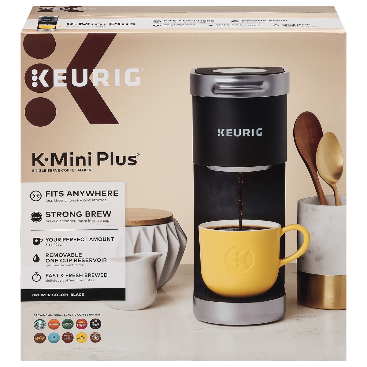 slide 1 of 1, Keurig Mini Plus Brewer - Black, 1 ct