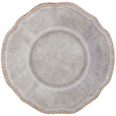 slide 1 of 1, Haven & Key Beaded Taupe Side Plate, 9 in