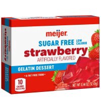 slide 3 of 29, Meijer Sugar Free Strawberry Gelatin, 0.44 oz