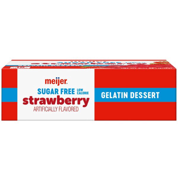 slide 28 of 29, Meijer Sugar Free Strawberry Gelatin, 0.44 oz