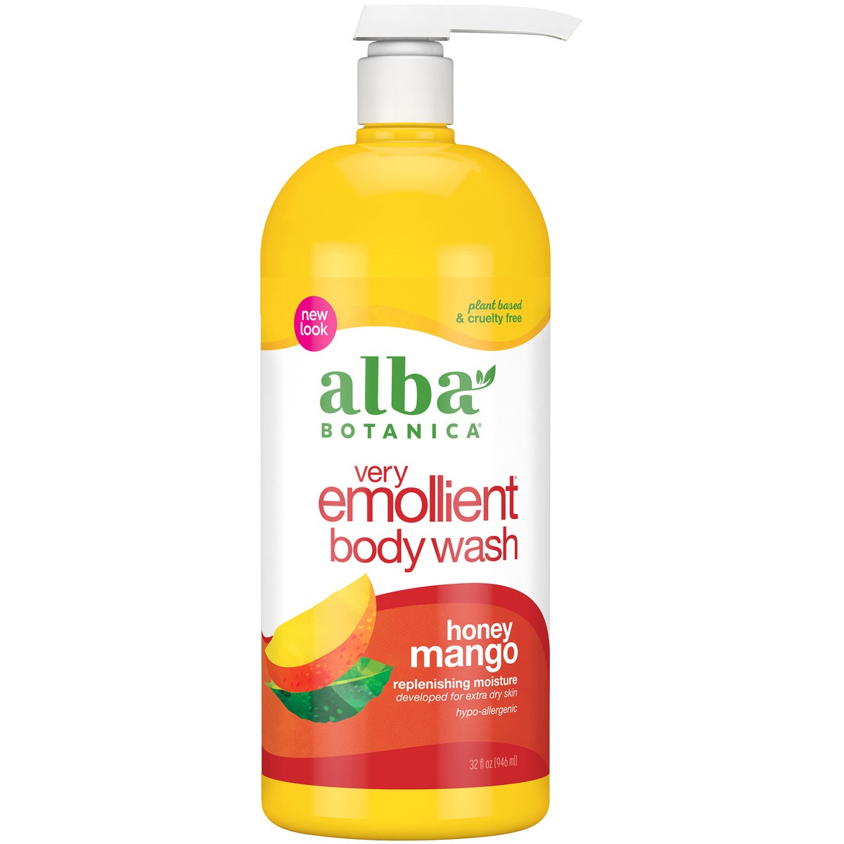 slide 2 of 7, Alba Botanica Honey Mango Very Emollient Bath Wash, 32 oz