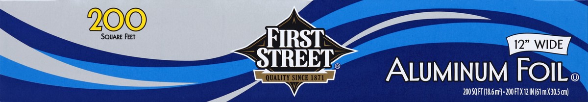 slide 4 of 6, First Street Aluminum Foil, 200 sq ft