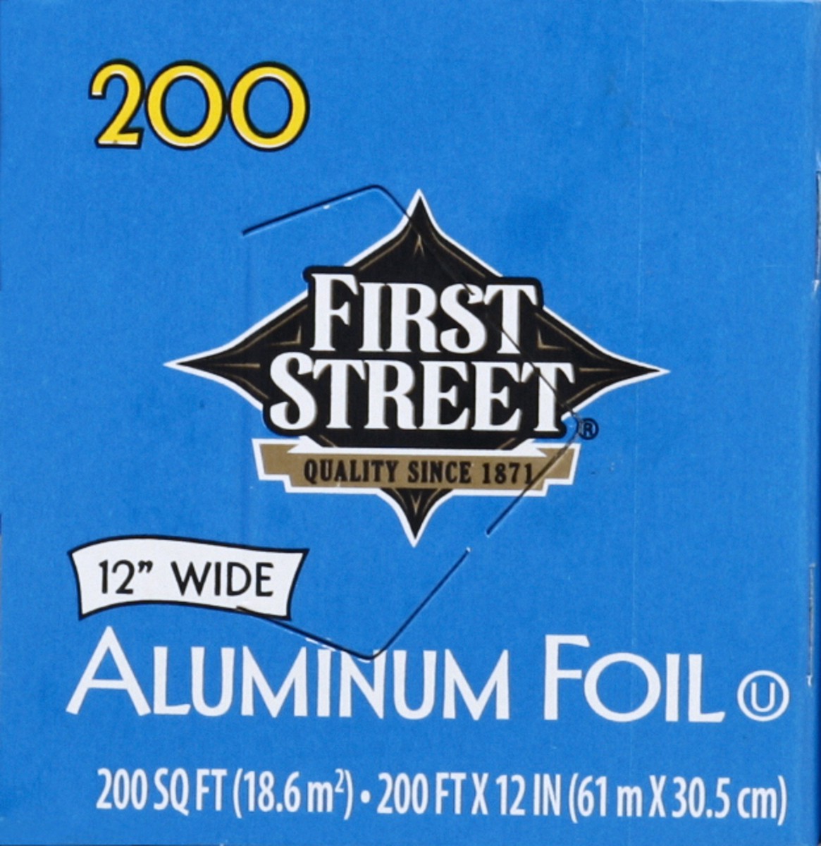 slide 5 of 6, First Street Aluminum Foil, 200 sq ft